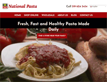 Tablet Screenshot of nationalpasta.com